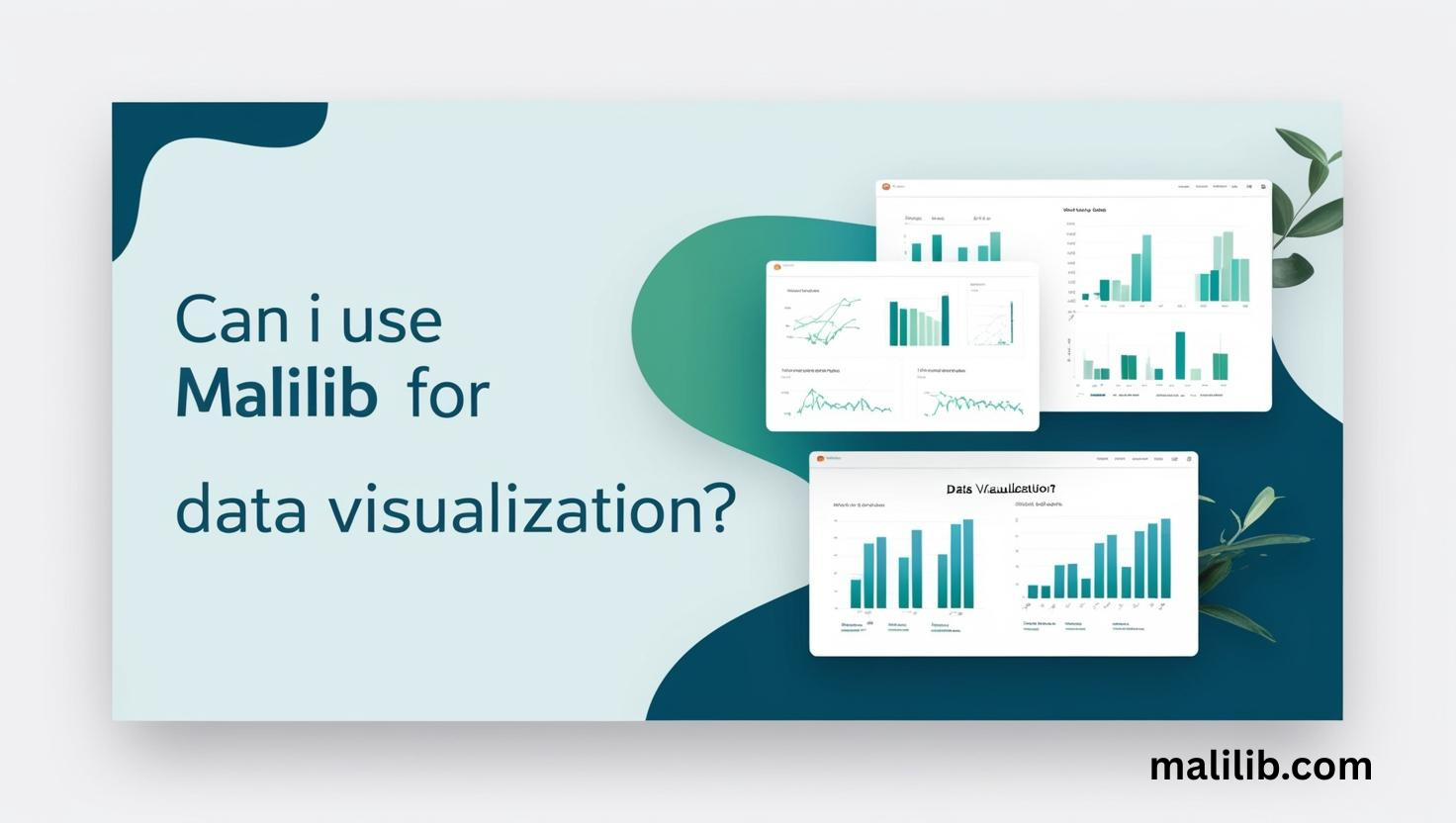 Can I use MaLiLib for data visualization?